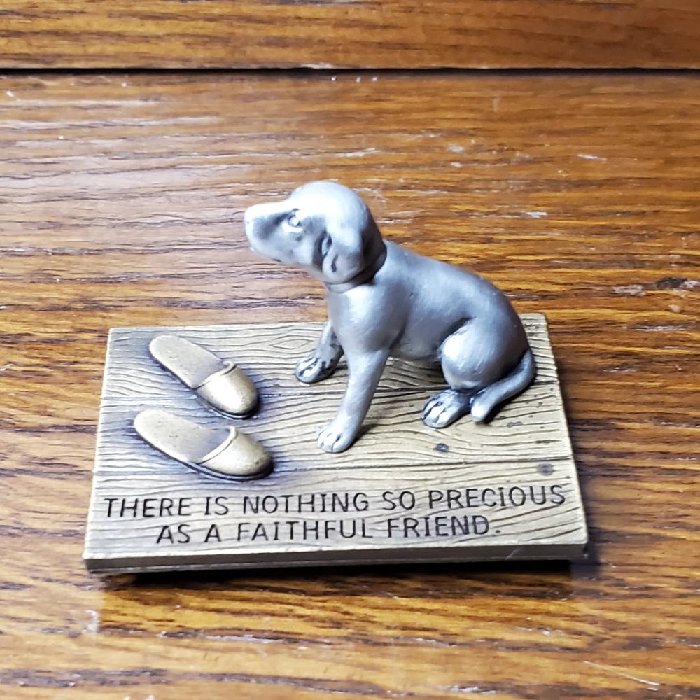JJ Figurine - Brass & Pewter - Faithful Friend - Picture 5 of 6